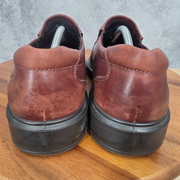 Ecco Helsinki Loafers Men 11 / 11.5 EU 45 Brown Real Leather Bicycle Toe Comfort main image 9